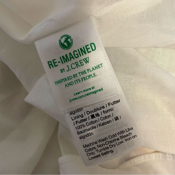 J. Crew Faux-Wrap Dress in Rainbow Gingham Midi Tiered Cotton Size 0 - Picture 9 of 10